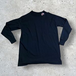 Colorado Avalanche Turtleneck Longsleeve Black Neck Logo Embroidery y2k